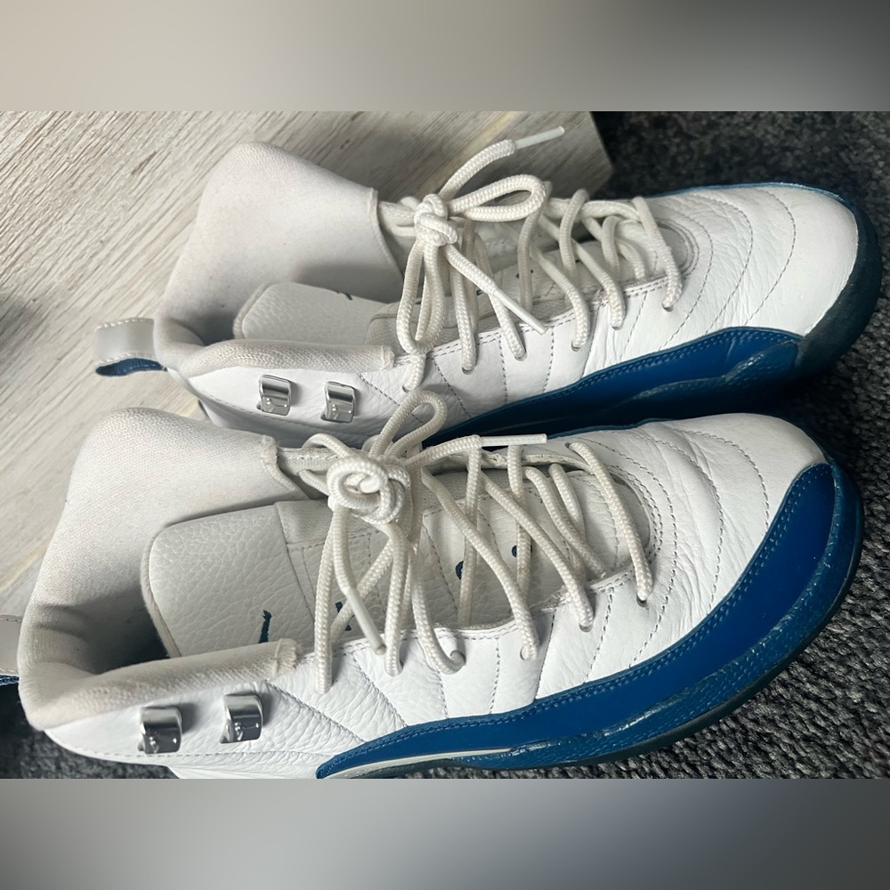 White and Blue Athletic Shoes - Picture 4 of 4